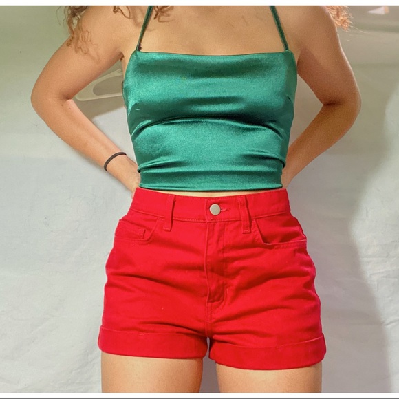 American apparel red jean shorts - Picture 5 of 5